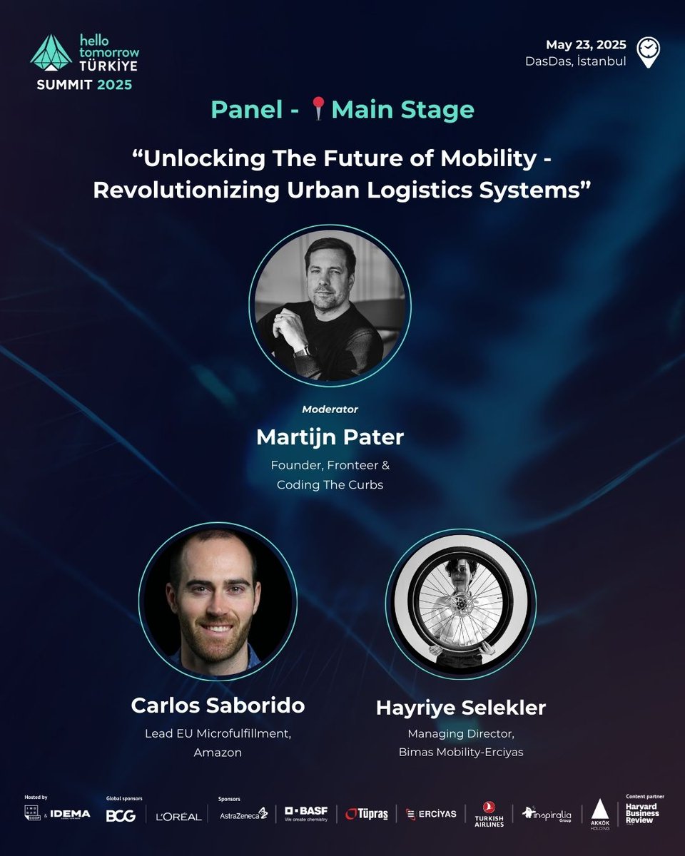 🚚 Mobilitenin geleceği yeniden tasarlanıyor.
Amazon, Bimas Mobility ve Fronteer liderliğinde; şehir içi lojistik derin teknolojiyle buluşuyor.
Bu panelde geleceğin şehirlerine nasıl ulaşacağımızı konuşuyoruz.