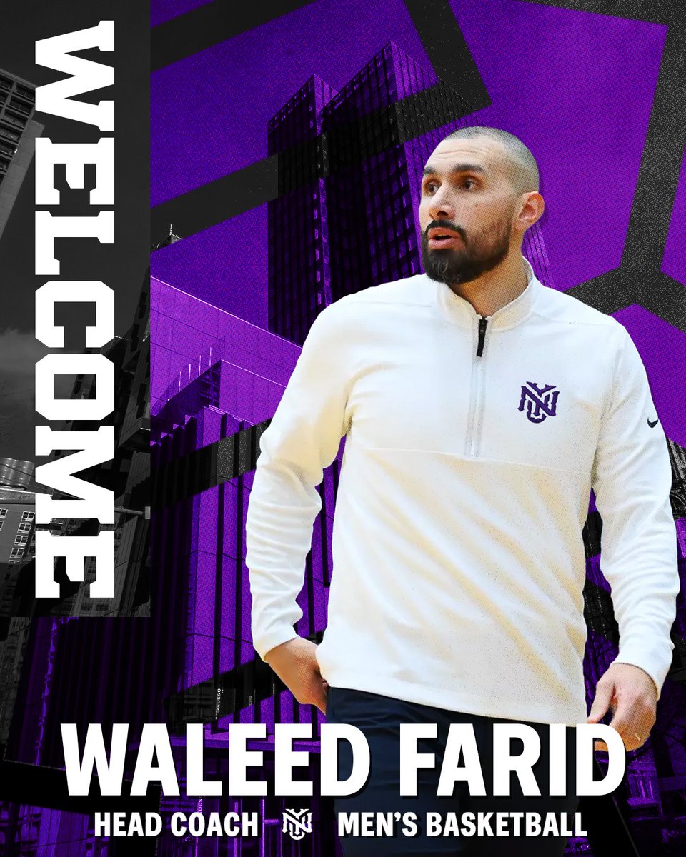 NYU Athletics (@nyuathletics) on Twitter photo We’ve got our guy
Excited to announce Waleed Farid as the new <a href="/nyumenshoops/">NYU Men’s Basketball</a> head coach.
Farid, a Queens native, brings a wealth of coaching experience to NYU, most recently spending the last four seasons leading the program at Ithaca College.
Welcome to the NYU family, Waleed! We’ve got our guy
Excited to announce Waleed Farid as the new <a href="/nyumenshoops/">NYU Men’s Basketball</a> head coach.
Farid, a Queens native, brings a wealth of coaching experience to NYU, most recently spending the last four seasons leading the program at Ithaca College.
Welcome to the NYU family, Waleed!