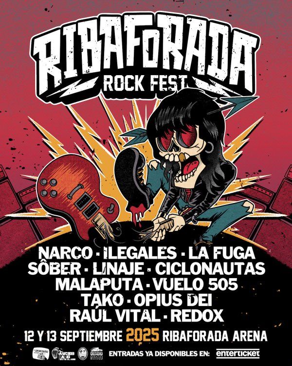 Ribaforada Rock Fest 2025: Dos días de alto voltaje con Sôber, Narco, Ilegales, La Fuga, Ciclonautas y más rockpress.es/ribaforada-roc…
