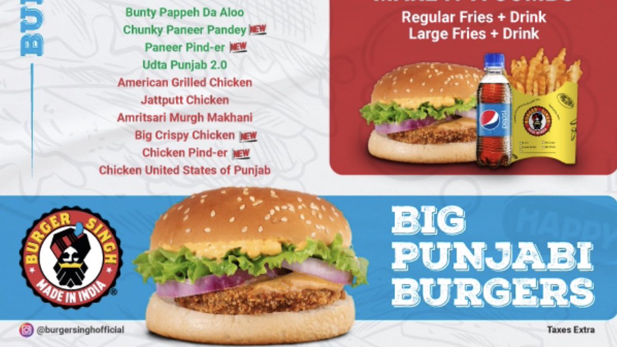 Burger King alternative called Burger Singh now open in Niagara Falls, Indiatario. 

At this point Canada should be renamed Kannada. 

We need Mass Deportations NOW!