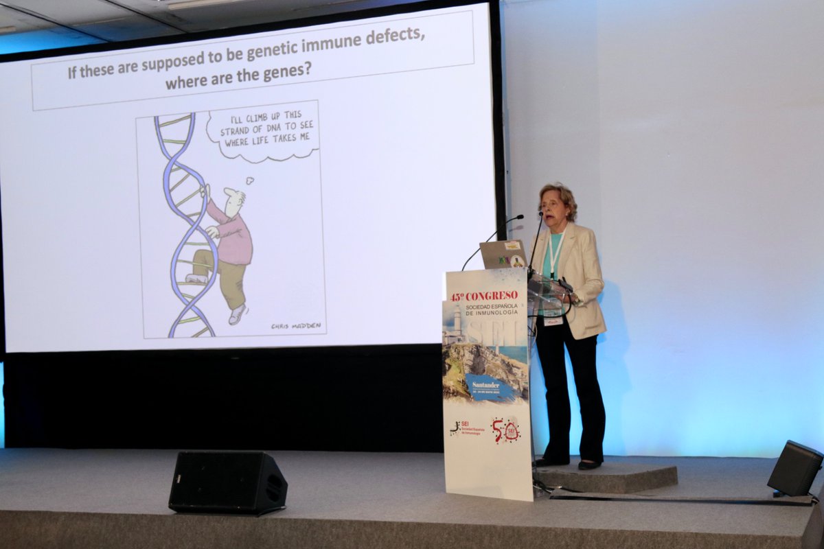 SEinmunologia's tweet photo. PLENARIA 2: Common variable immunodeficiency: autoimmune cytopenias and advances in molecular diagnosis🧬 
🇺🇸 Todo un honor contar con Charlotte Cunningham del
@IcahnMountSinai de Nueva York en #SEI2025
Moderan pdta y vicepdte de @SEinmunologia
https://t.co/CrzkZKAMtD https://t.co/nLnbIe3BjB