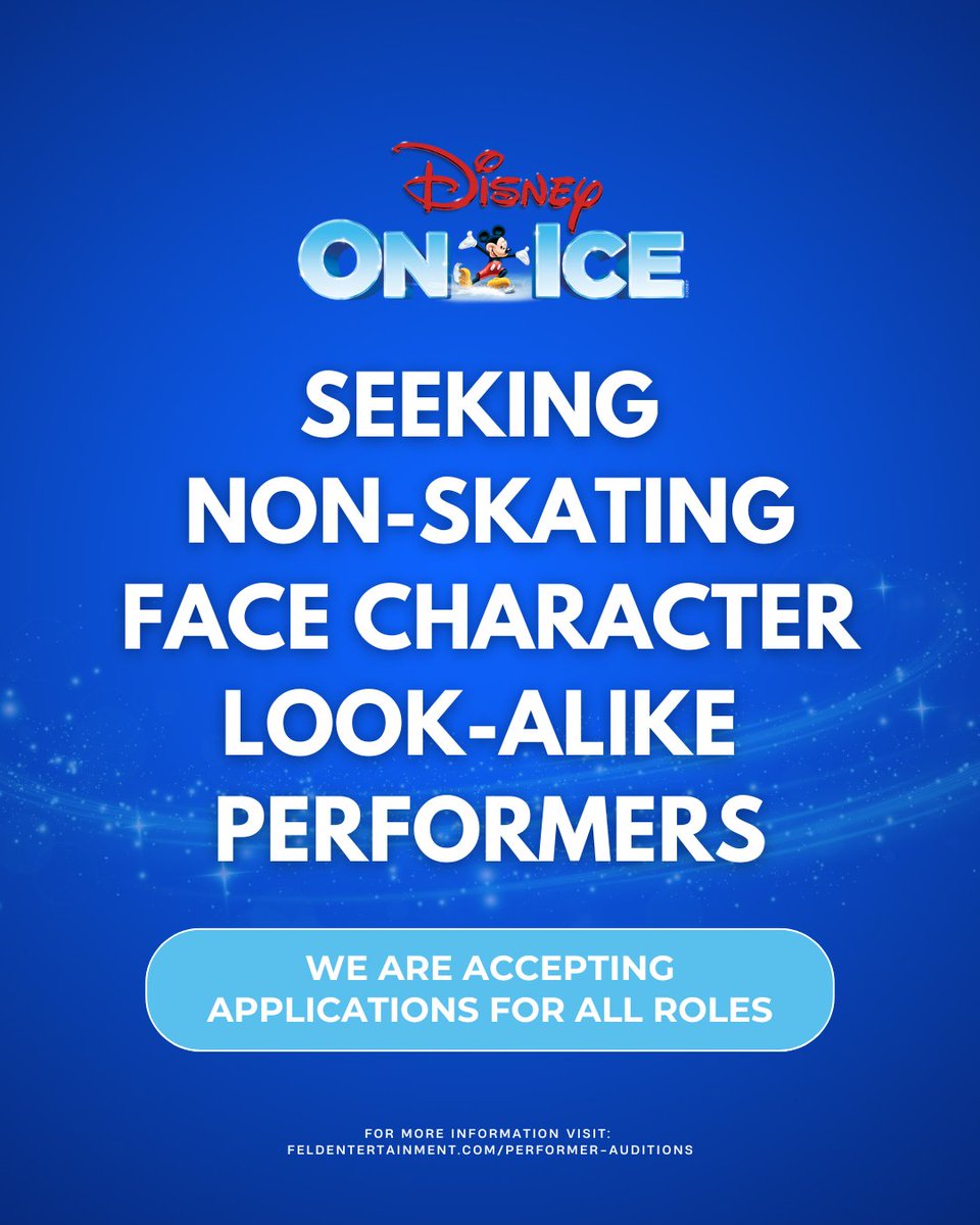 FeldEnt's tweet image. Be part of the magic with @DisneyOnIce in a Face Character Look-Alike role. ⬇️ ⁣

Orlando – May 28
📍 Orlando Shakes, 812 E Rollins St, Orlando, FL 32803
🕘 Sign-in: 9 AM

Learn More: feld.ly/qcfmi9 
⁣
#AuditionAlert