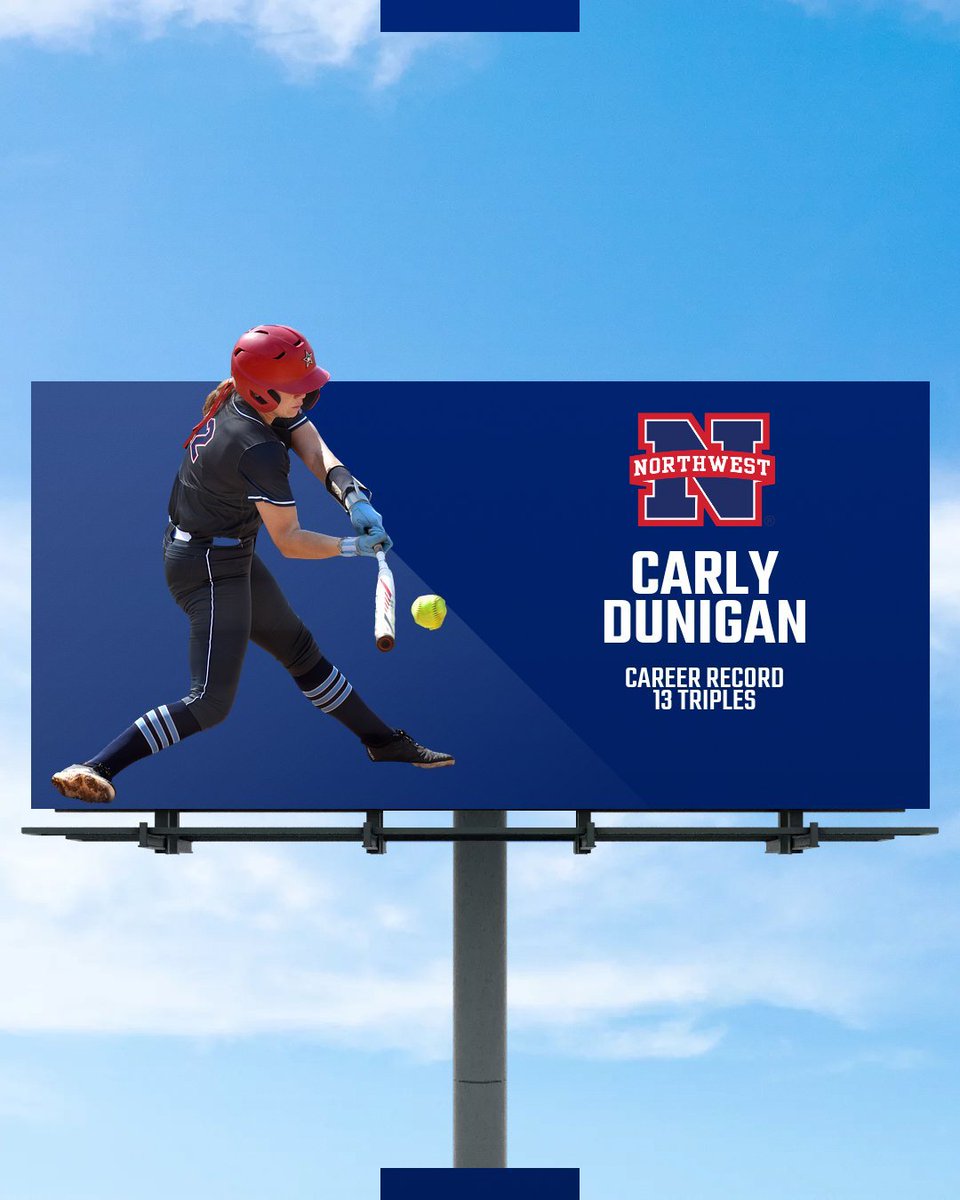 In a back-and-forth battle that lasted all season long, it was Carly Dunigan that came out on top in both single-season (10) and career records for triples (13) 💥

Ellie Fryar finished with 12 for her career and nine this season, coming up second in both categories.

#ALLN