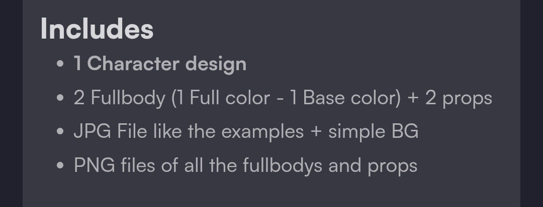 Necesito un ejemplo para un paquete en vgen.
A alguien le interesa un diseño de personaje con su ficha de referencia? Se lo dejo a $95 😶‍🌫️