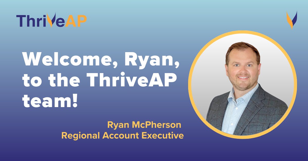 🌟 Please join us in welcoming Ryan McPherson to the ThriveAP team as our new Regional Account Executive! Ryan brings over a decade of experience in healthcare software, having worked across the U.S. and internationally to improve patient safety and operational efficiency.