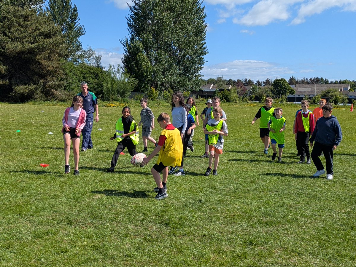 This year's sportathon is well under way! We have parachute games, rugby, yoga, playground games led by our p7 sports leaders, community walks and a Joe wicks workout to fit in today!! 😅