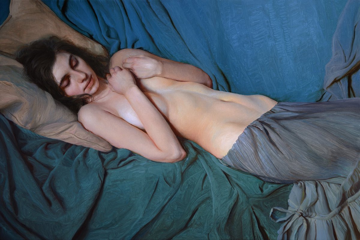 In private, 2025.  (40x60 cm, oil on linen)