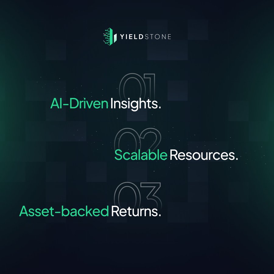 HeritageOl16339's tweet photo. Below is a 5-part Twitter thread about @yieldstone
design to Empowering investors with AI-driven insights, scalable resources, and stable, asset-backed returns. Here's how they’re revolutionizing strategic asset management! #Yieldstone #AIInvesting https://t.co/f8h5ZfOXku