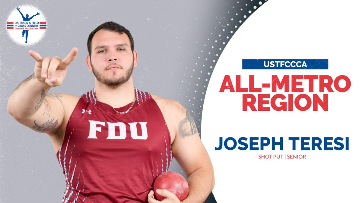 FDU Devils Athletics (@fdudevils) on Twitter photo AWARDS | Teresi Collects First USTFCCCA Outdoor All-Metro Region Honor.
<a href="/FDUDevils_XCTF/">FDU Devils XC and Track & Field</a>
Full Release: tinyurl.com/yc53ff82
#HornsUp #HeatsRising AWARDS | Teresi Collects First USTFCCCA Outdoor All-Metro Region Honor.
<a href="/FDUDevils_XCTF/">FDU Devils XC and Track & Field</a>
Full Release: tinyurl.com/yc53ff82
#HornsUp #HeatsRising
