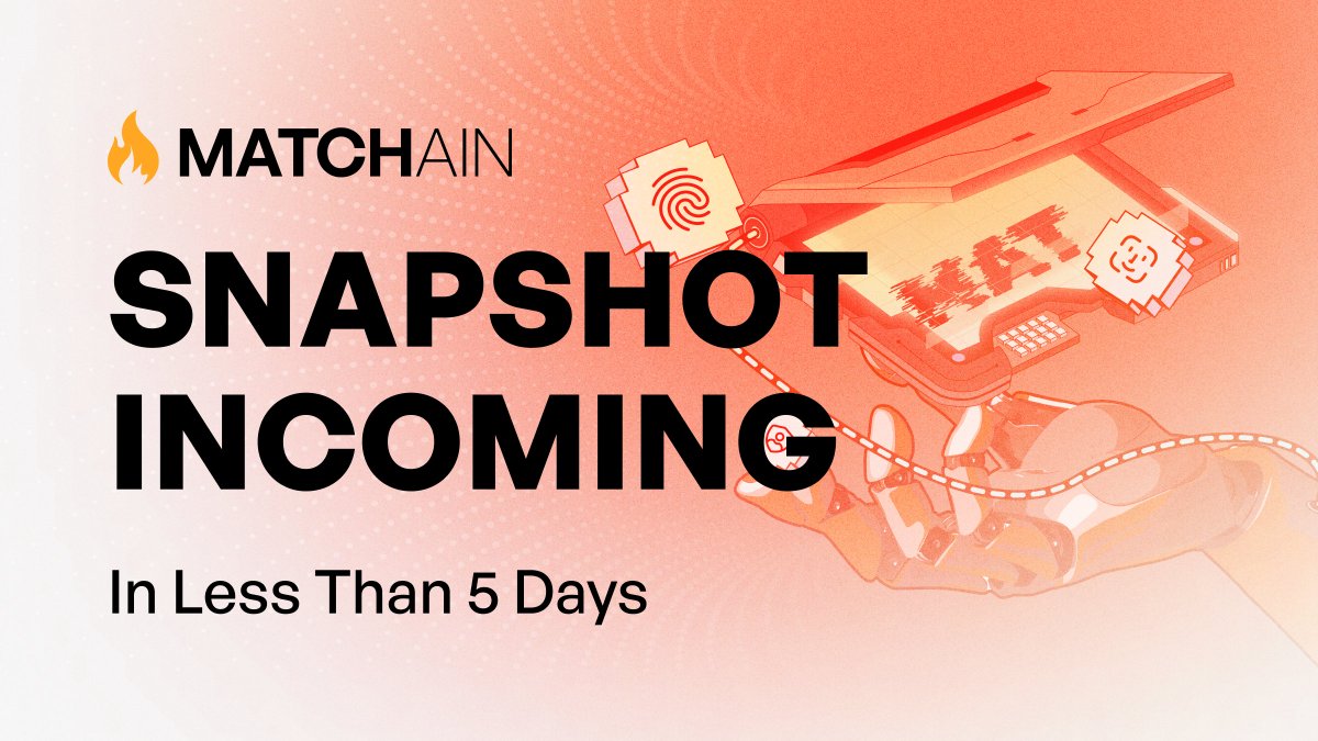 Matchain’s airdrop snapshot is coming up fast!!

This one’s all about you and your on-chain activity. Here’s a quick checklist:

✅ Setup your MatchID
✅ Reach Level 1 (the higher the better)
✅ Link your Telegram to Match ID
✅ Link wallets with real Matchain usage
✅ Follow +