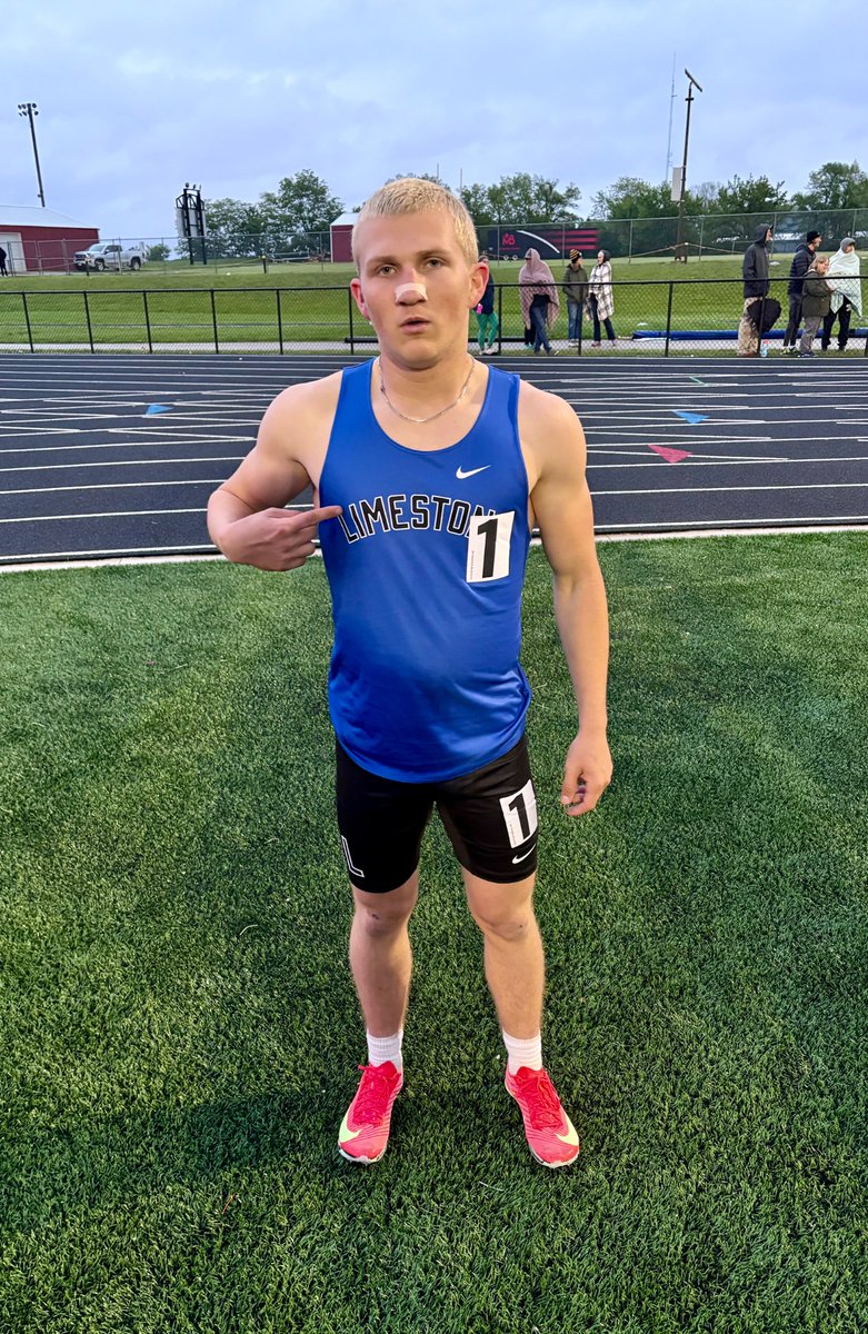 Joey Shields was the surprise. Joey does both baseball and track, limiting his practice time and the meets he can compete in. In only his 4th 300 hurdle race of the year, he ran a 40.78, taking 7th in a loaded sectional to move on to state. What a stud!