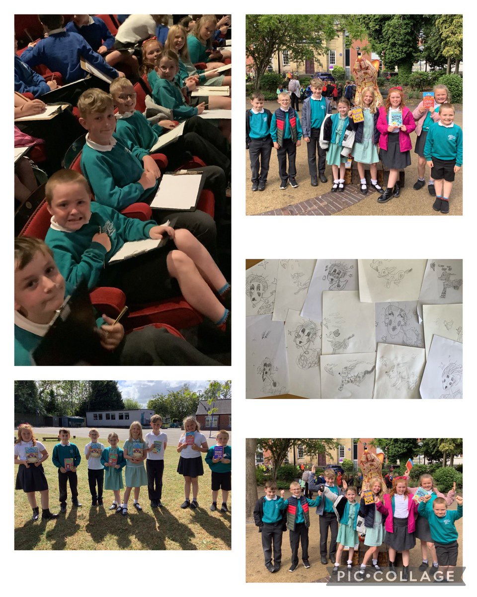 SiggsCEPrimary's tweet photo. Today, the Foxes had the most amazing time seeing the author Jacqueline Wilson and illustrator, Rachael Dean! 

We listened to Jacqueline Wilson talk about her writing, read part of her latest novel and drew illustrations led by Rachael Dean! 📚✏️ #SiggFoxes #SiggEnglish #SiggArt https://t.co/FHcszjRHvx