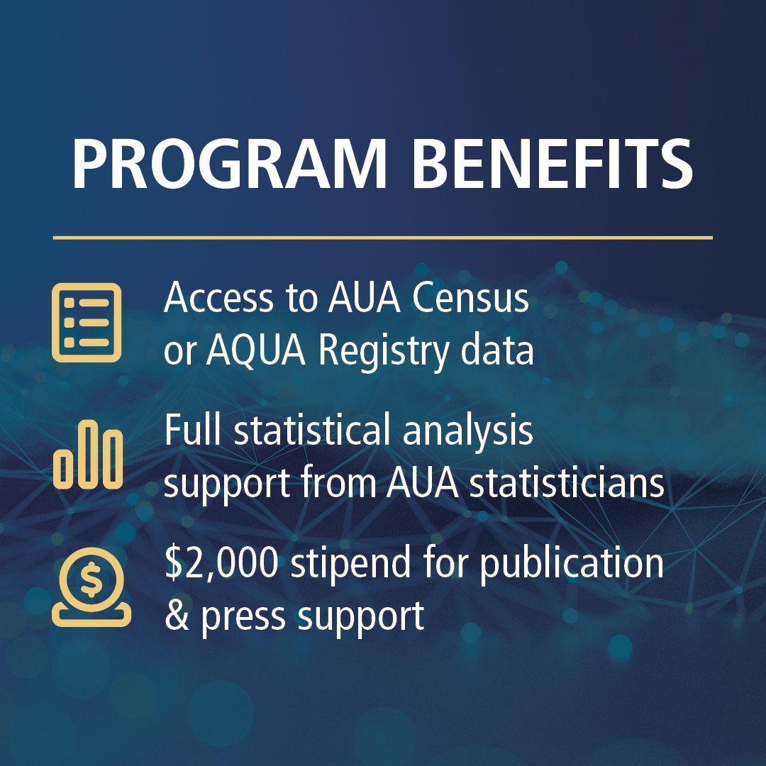 Calling all urology professionals! ☎️

We're excited to announce the launch of our Data Research Program (DRP), open to all AUA members. This is your opportunity to drive impactful research using real-world data. 📈

✍️ Submit your Letter of Intent by June 22nd to be considered!