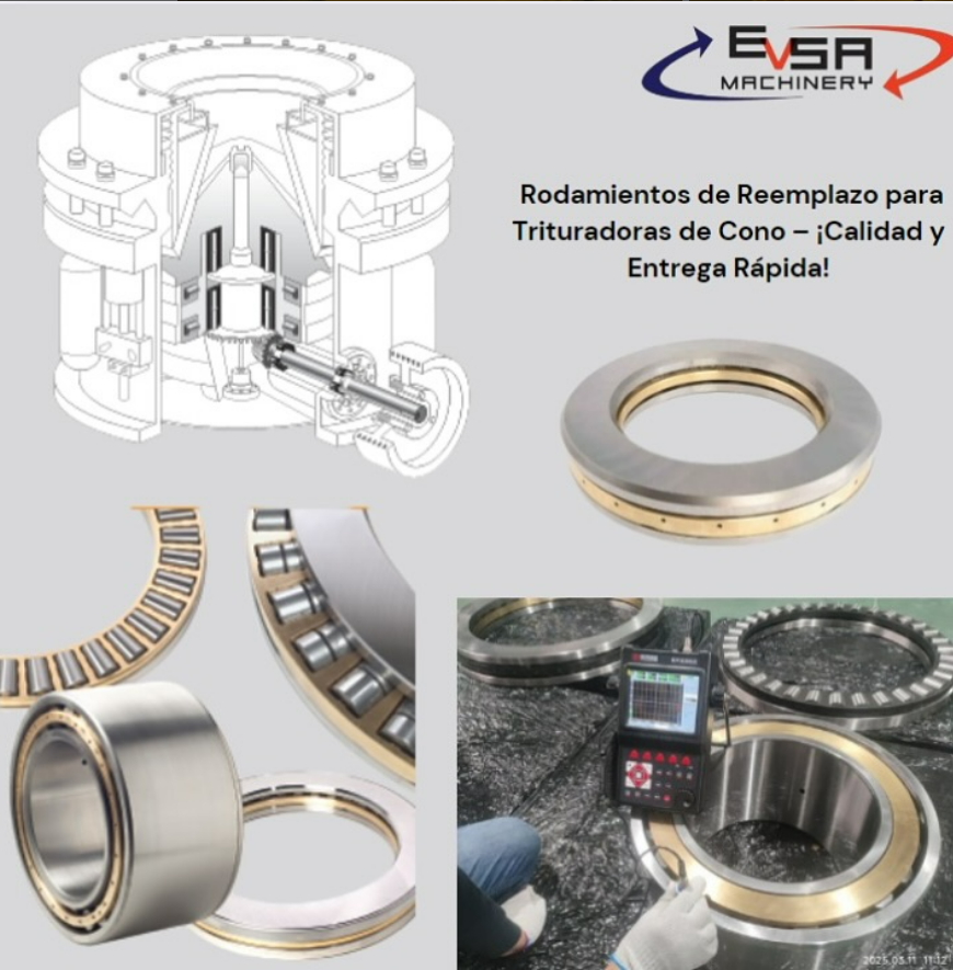 Lito_Calvo's tweet photo. 🔩 RODAMIENTOS PARA EQUIPOS DE TRITURACIÓN 🔩

En EVSA Machinery, ofrecemos rodamientos de reemplazo para una amplia variedad de marcas y modelos de equipos de trituración, incluyendo marcas actuales y marcas descontinuadas o adquiridas por nuevos propietarios. Sabemos que el tiempo de inactividad afecta directamente la producción, por eso ofrecemos envíos rápidos a cualquier país para las siguientes marcas:

✅ ASTEC – Telsmith, JCI (Johnson Crusher International), KPI (Pioneer)
✅ Terex – Cedarapids, Canica, Eljay, Pegson, Powerscreen
✅ McLanahan – Universal Crusher

👉 Disponibles para modelos específicos como:
✔️ ElJay (Cedarapids) – RC 36, RC 45, MVP 280, MVP 380, RC 54, RC 66, entre otros.
✔️ Telsmith – 24, 24FC, 36 Style A, 36VFC, 48, 57, 66, 900, 1110, 1310, 1410, 1510, 1700.
✔️ Pioneer (KPI) – 48” Cone, 54” Cone.
✔️ JCI – 1200 LS, 1400 LS, K200, K300, K400.

👉 Rodamientos de precisión diseñados para soportar las condiciones más exigentes en trituradoras de cono, mandíbulas, giratorias, de impacto y de martillo.

⚙️ ¿Por qué elegirnos?
✔️ Precios altamente competitivos – ¡Solicita una cotización y te sorprenderás!
✔️ Servicio técnico y asesoría para ayudarte a seleccionar el rodamiento adecuado.
✔️ Envíos rápidos y seguros a cualquier país.

🚀 EVSA Machinery – Calidad y rendimiento al mejor precio.
📞 ¡Contáctanos hoy mismo y mantén tu producción en marcha!

#Trituración #Rodamientos #Trituradora #IndustriaMinera #EVSAMachinery