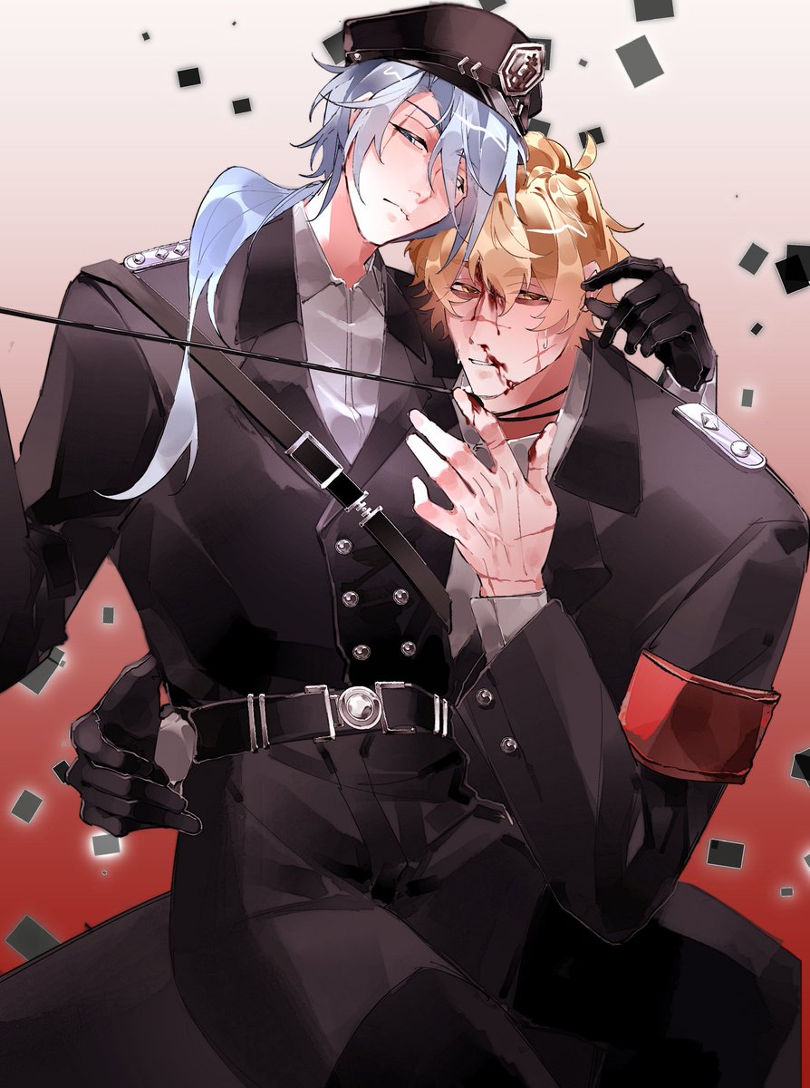 OHicerd's tweet photo. ⚠️💤⚔️
Commander Edmond and his deputy Quincy

If you all want to see the specific character settings, I will sort them out separately later.🥰🥰
#新世界狂歡 #Edmond #Quincy https://t.co/He4G6i33Pw