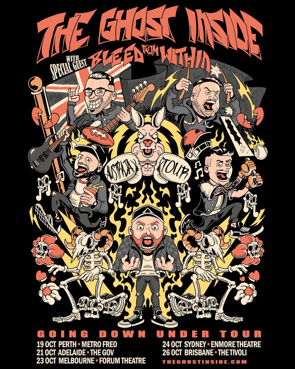 The Ghost Inside (@theghostinside) on Twitter photo IT’S A G’DAY! Tickets for our Australian tour with <a href="/BleedFromWithin/">Bleed From Within</a> are on sale starting NOW at theghostinside.com!🇦🇺 IT’S A G’DAY! Tickets for our Australian tour with <a href="/BleedFromWithin/">Bleed From Within</a> are on sale starting NOW at theghostinside.com!🇦🇺