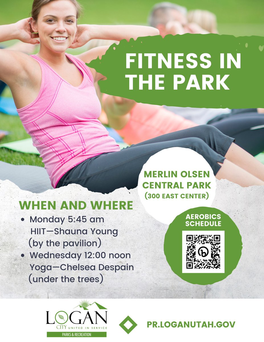 Begins Monday, June 2! #loganutah #weareparksandrec #fitnessinthepark