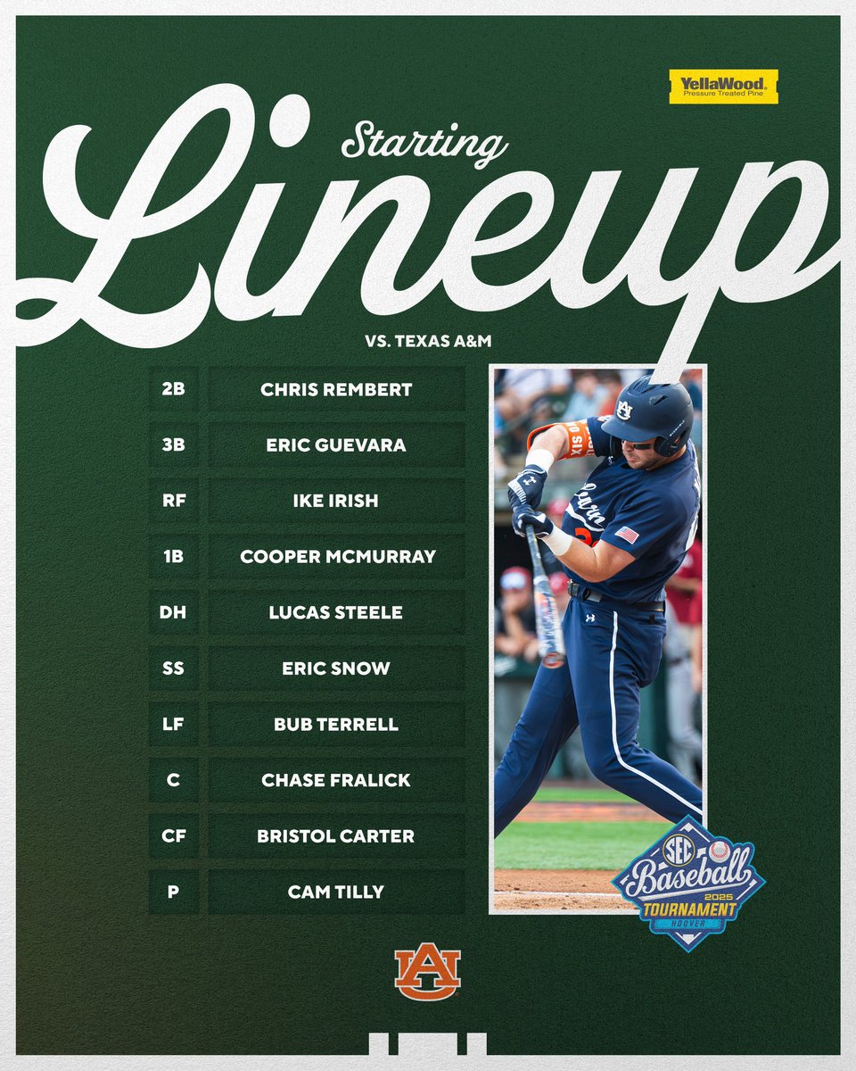 Auburn Baseball (@auburnbaseball) on Twitter photo Let’s get this thing started!
#WarEagle Let’s get this thing started!
#WarEagle