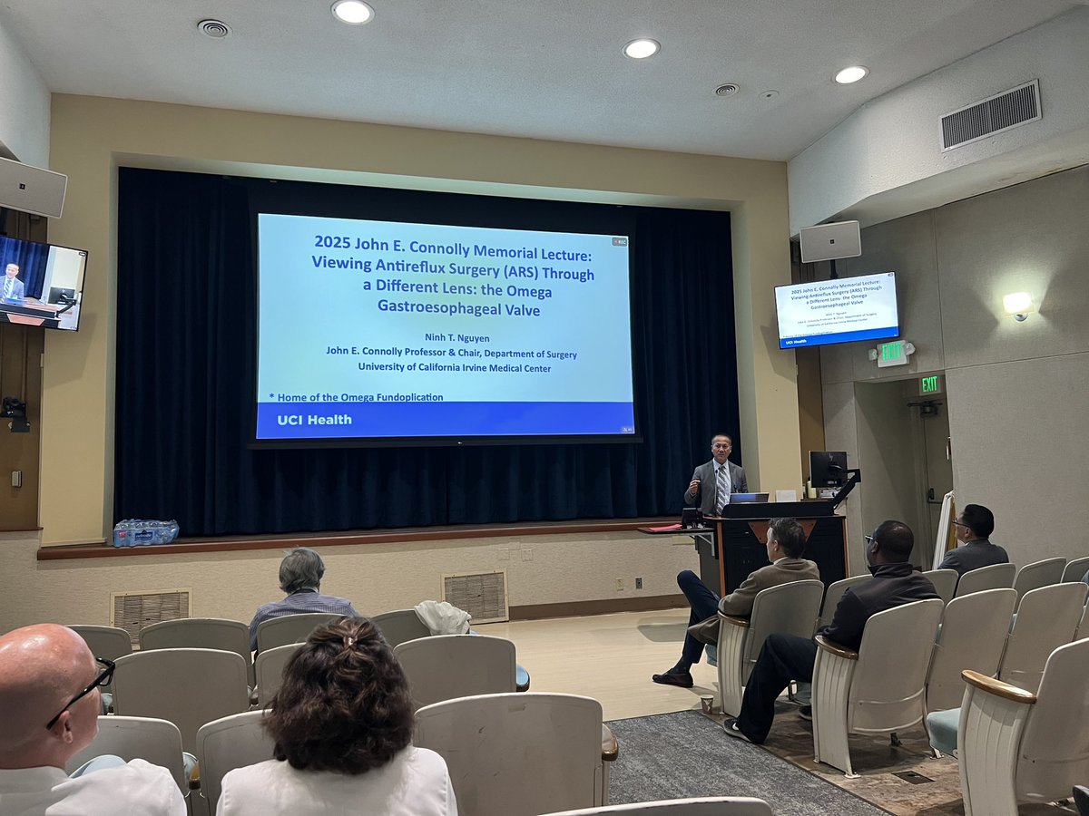 Hari B. Keshava (@hari_keshava) on Twitter photo The 'Omega' valve and a new thought process in the management of reflux.
Amazing to hear from our chairman and thought leader about Reflux!
<a href="/ninhngu28838856/">ninh nguyen</a> <a href="/ForegutSociety/">The American Foregut Society</a> <a href="/UCIrvineSurgery/">UC Irvine Surgery</a>
#reflux #foregut #gerd The 'Omega' valve and a new thought process in the management of reflux.
Amazing to hear from our chairman and thought leader about Reflux!
<a href="/ninhngu28838856/">ninh nguyen</a> <a href="/ForegutSociety/">The American Foregut Society</a> <a href="/UCIrvineSurgery/">UC Irvine Surgery</a>
#reflux #foregut #gerd