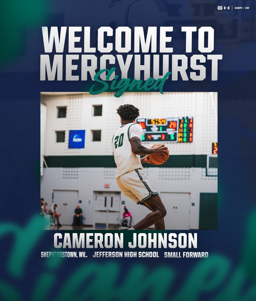 𝒮𝒾𝑔𝓃𝑒𝒹! 🖊️

Cameron Johnson from Jefferson High School in Shepherdstown, WV. has signed with the Lakers!

Welcome to Mercyhurst! ☘️