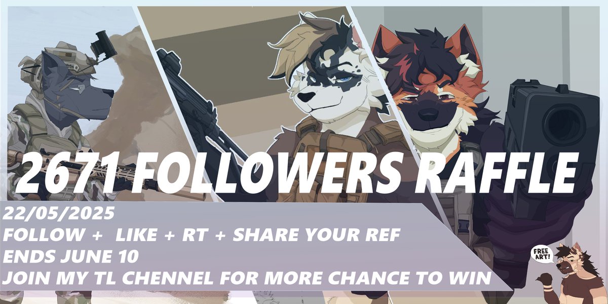 🔥🔥HELL YEAH RAFFLE TIME 2670* FOLLOWERS!!!
Requirements !
🔁+ RT
👤+ FOLLOWER
❤️+ LIKE
📄+ SEND YOUR REF BELLOW 
Also if you want more chance to win join my telegram channel t.me/Phol_69 ❤️
ends JUNE 10