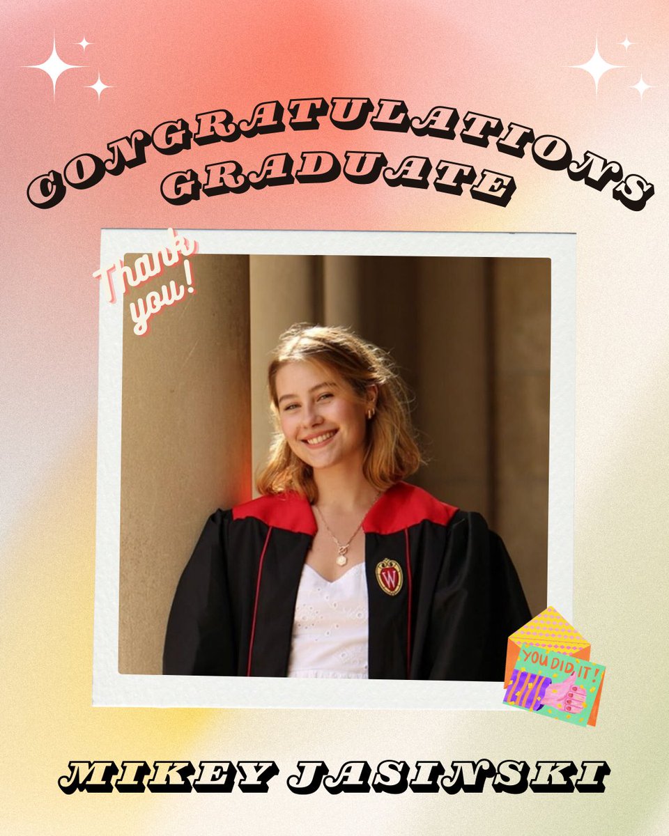 DISC_LabKids's tweet image. Lots of exciting news this May! One of our UW-research Assistants, now UW-Madison Alumni has been accepted into A Master’s Program at St. Bonaventure! We wish her the best of luck and can’t wait to see what she has accomplished!