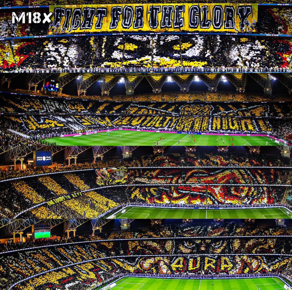 🔴

اهم مباراة تقدمها للعالم كمنتح سعودي 100% وتثبت فيه للعالم جودة اللاعبين والملعب والجماهير والاجواء كاملة ☑️

مباراة تشهد تتويج الاتحاد بالدوري تحت انظار الملايين من الناس وكل تأخير مضر خلونا نطلع للعالم بالشكل المطلوب !!

<a href="/Anasdahlawi/">أنس خليل دهلوي</a>
<a href="/KASCjed/">مدينة الملك عبدالله الرياضية</a>

#دهلوي_يمنع_تيفو_الاتحاد 🟡⚫️