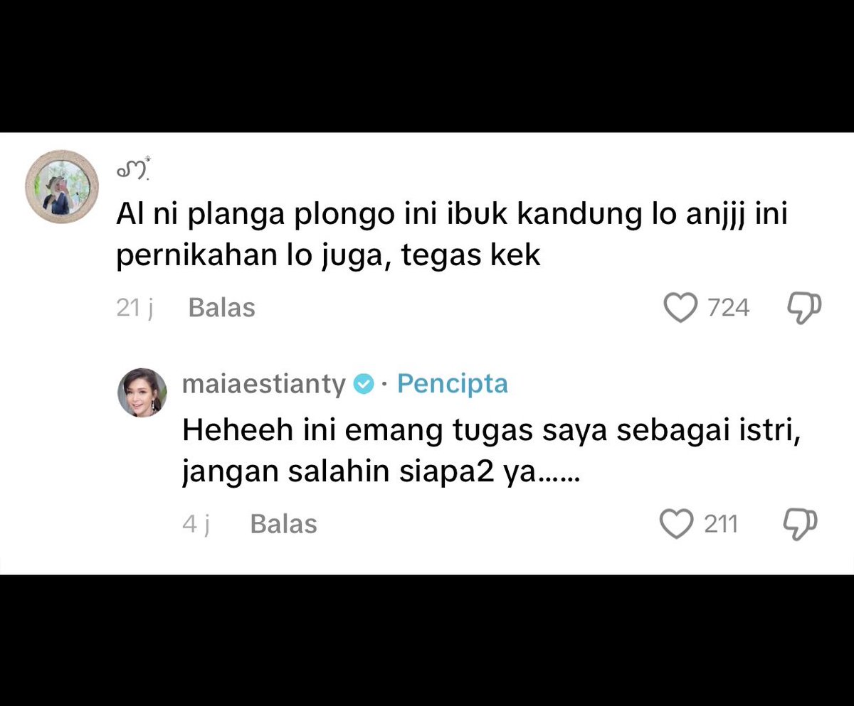 Sedih banget jadi Maia Estianty
di pernikahan anaknya dia bakal datang tapi hadir bentar aja karena yang naik pelaminan si Mulan Jameela
buset beneran gamau ngalah!