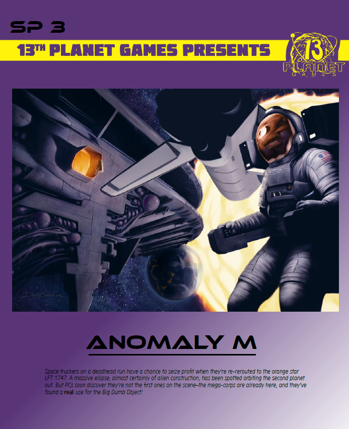 TonyAmtrak's tweet photo. It's out and it's free! Anomaly M is the latest adventure for Space Pulp, and features an enigmatic alien Big Dumb Object. Available here: https://t.co/uKiOCNocPf
#ttrpg https://t.co/MRC7tQ0ny6