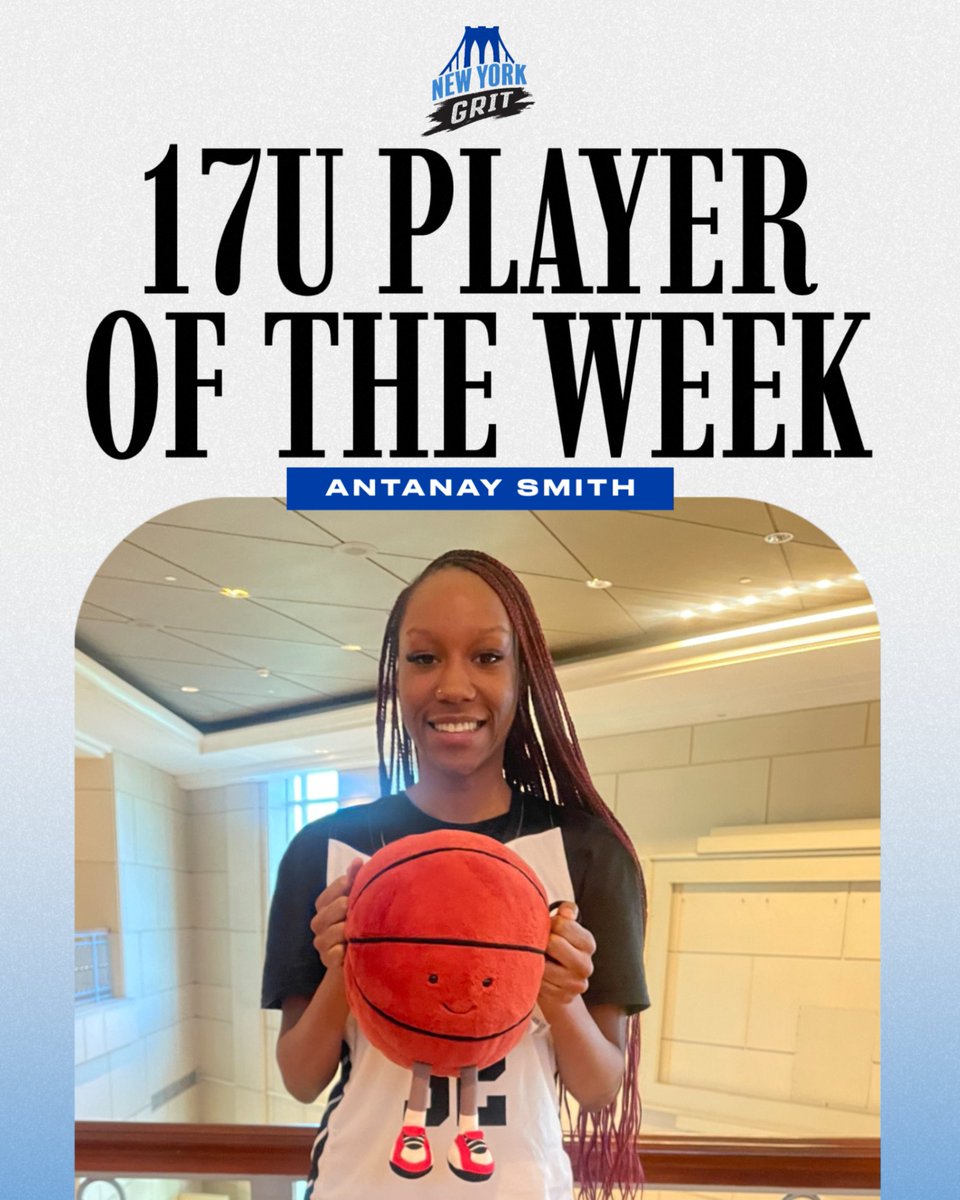 🏀 PLAYER OF THE WEEK: ANTANAY SMITH #32
<a href="/nycc/">nycc</a>.naeee anchored the defense in the paint this week, racking up 3 blocks, dominating the boards, and making big strides in every part of her game. Her relentless work ethic and infectious positive energy lift the whole squad💪🔥