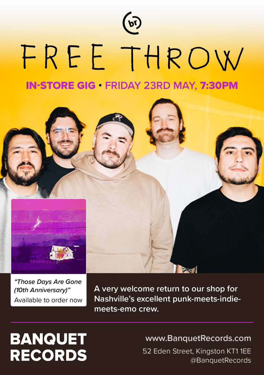 Tomorrow we start our few UK shows this summer, see you soon! 

Freethrowband.com