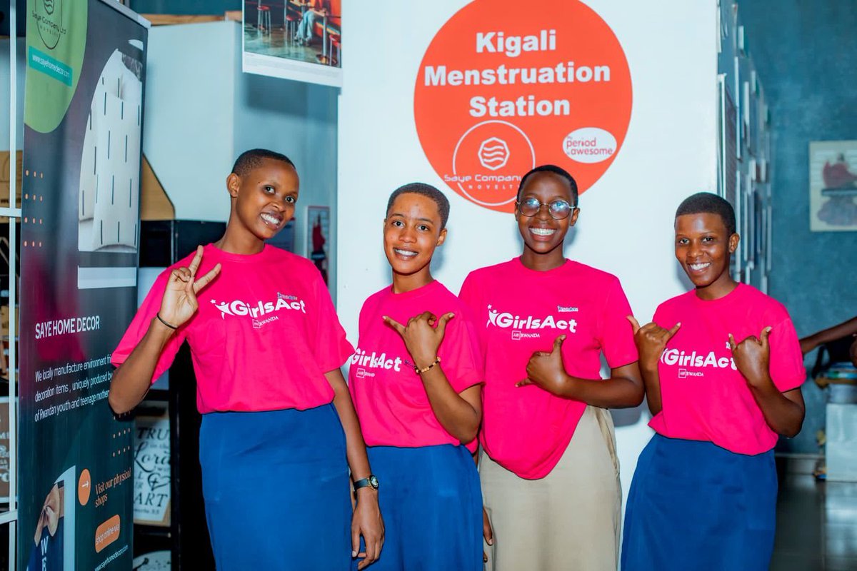 As we are waiting to celebrate upcoming Menstrual Hygiene Day, the school Health Club of GS Kicukiro jointly with Girls Act Program, visited the Kigali Menstruation Station and students club members were skilled on menstrual health management.