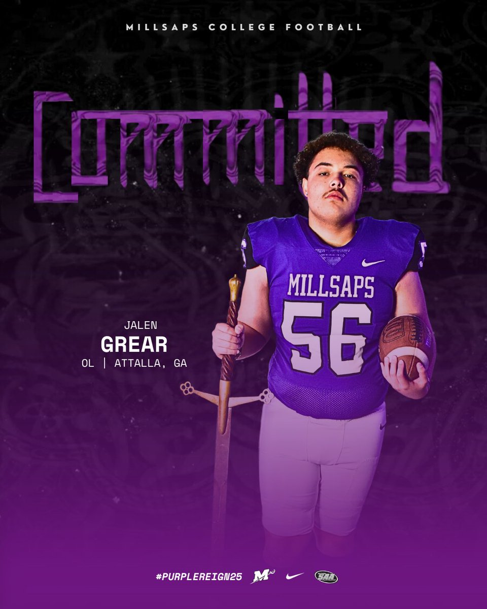 #Committed

Jalen Grear
Etowah HS
Attalla, GA

#PurpleReign25