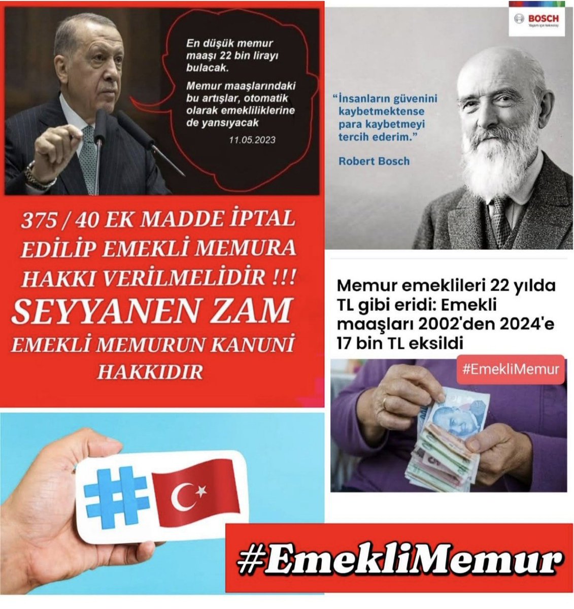 Memur_Emekli33's tweet photo. Yıllarca Devletine onurla hizmet etmenin bedeli, 375/40 khk ile maaşımızı yarıya indirmek midir❓
#EmekliMemur seyyanen hakkını istiyor
#MemurEmeklisineAdalet yok mu ❓⁉️⁉️
@RTErdogan
 
@tcbestepe
 
@Akparti
 
@MHP_Bilgi
 
@dbdevletbahceli
 
@tbmmakpartigrup
 
@MhpTbmmGrubu
 
@TbmmChp