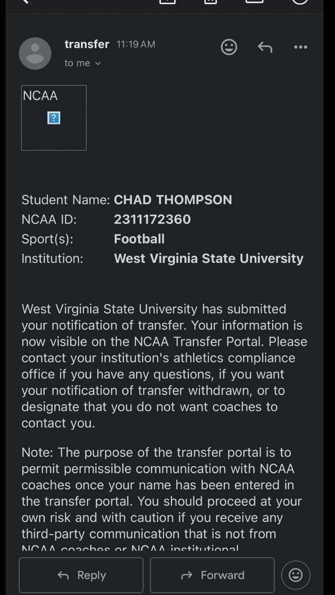 Officially in the transfer portal
6’0/285 Center/IOL
3 years of eligibility + redshirt
DM’s are open
Film available through message