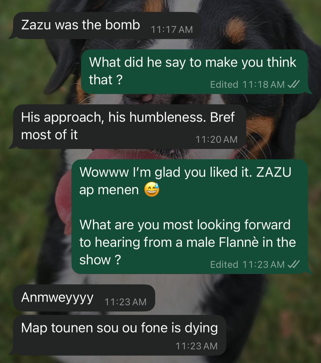 An_Flanne's tweet photo. FYI: @isaacaltidor toujou ap menen wi 🔥 yon bèl dam ke pasaj Zazu nan show a still make Li. 

#AnFlannè https://t.co/qtdZyNfcj9