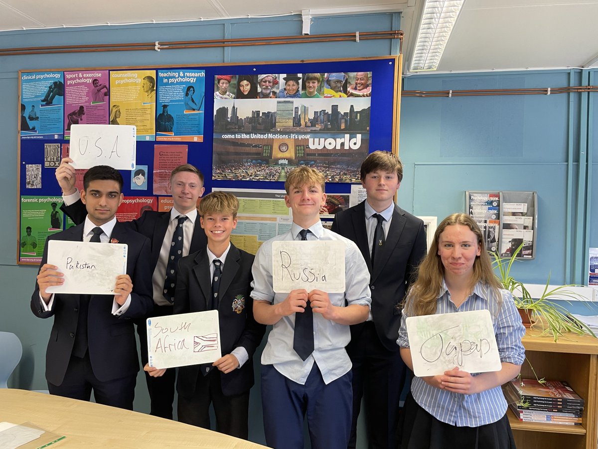 The Model United Nations (MUN) hosted an internal conference this week - which 6 of our pupiols took part in - debating the topic "The Question of Enhancing Global Security to Prevent Cyberwarfare". 
Delegates worked tirelessly to negotiate Russia’s resolution while honing their