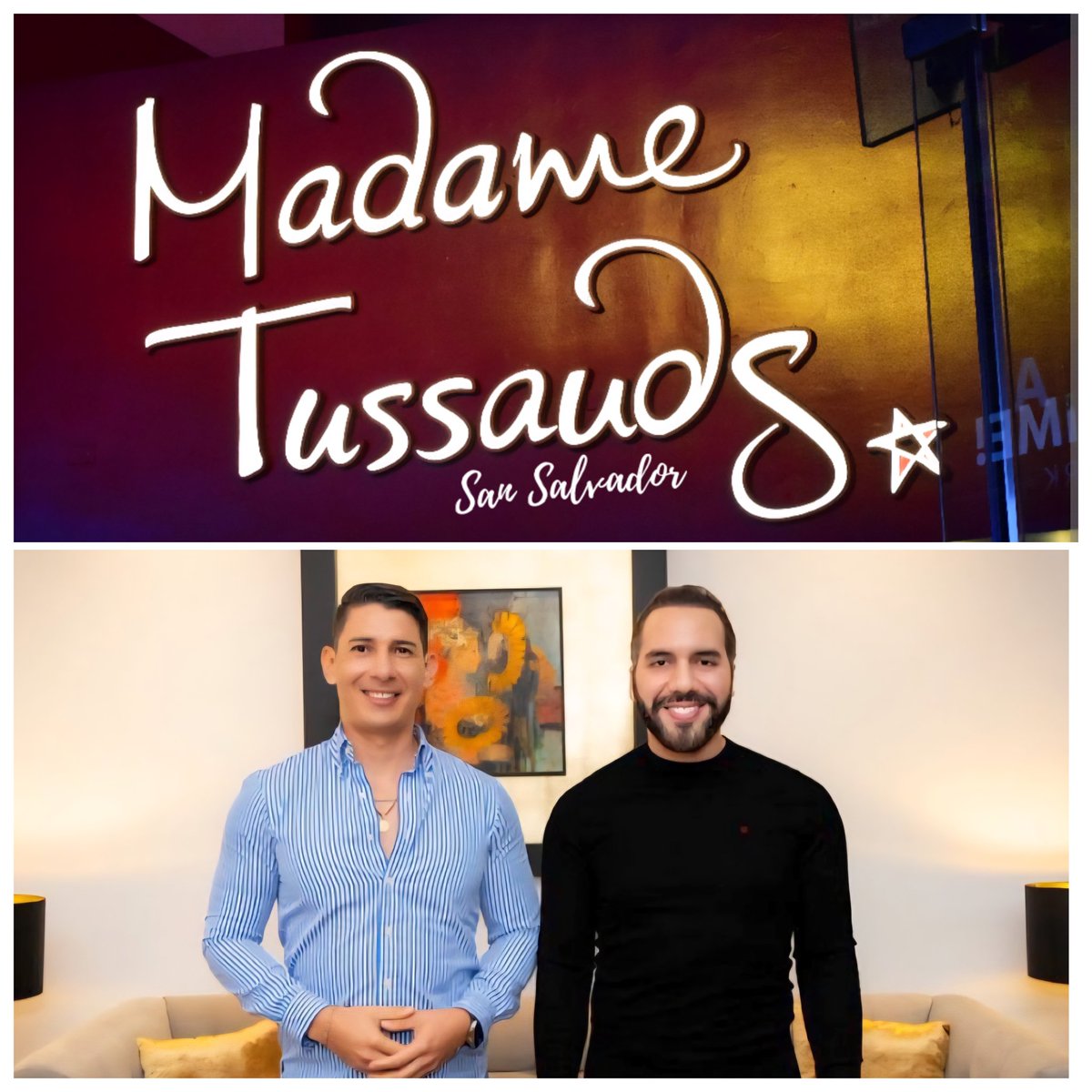 LaBayuNcadaCyan's tweet photo. El Salvador se vistió de gala el día de ayer en la gran inauguración de la famosa franquicia de museos de cera MADAME TUSSAUDS
( SI VEN ESAS FOTOS EN OTRA PÁGINA ME AGRADECEN, FUE IDEA MIA) https://t.co/hzxHgqfup1