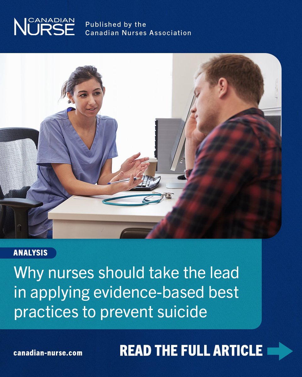 Nurses, you’ve seen patients struggling in silence. Michelle Danda shares how you can break that silence with confidence, compassion, and evidence-informed practice. Because suicide prevention isn’t someone else’s job. It’s ours too.

Read here: bit.ly/4dsAmyp