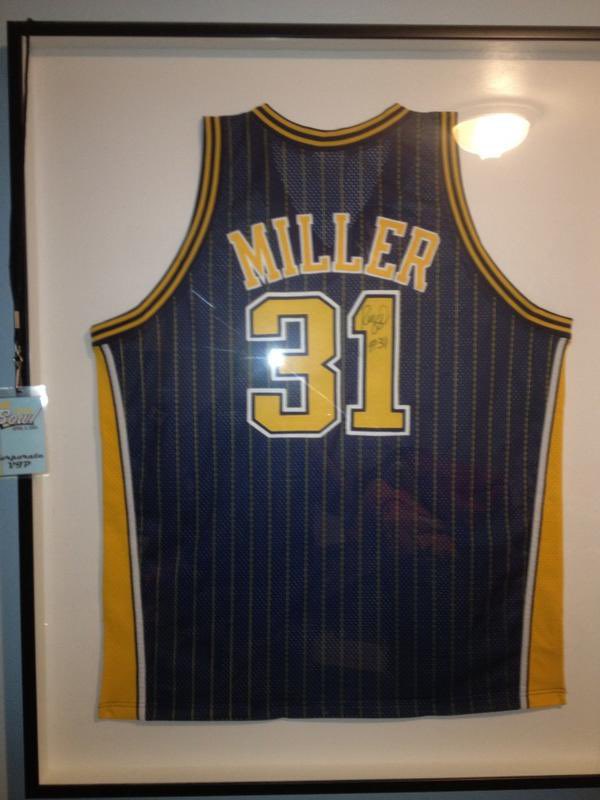 DaveMotivSlaven's tweet photo. @ReggieMillerTNT  after last nights game seeing and hearing you. I thought I would share this I wonder how many people still have there jerseys. Go Pacers! https://t.co/Kg7WJ5wL38