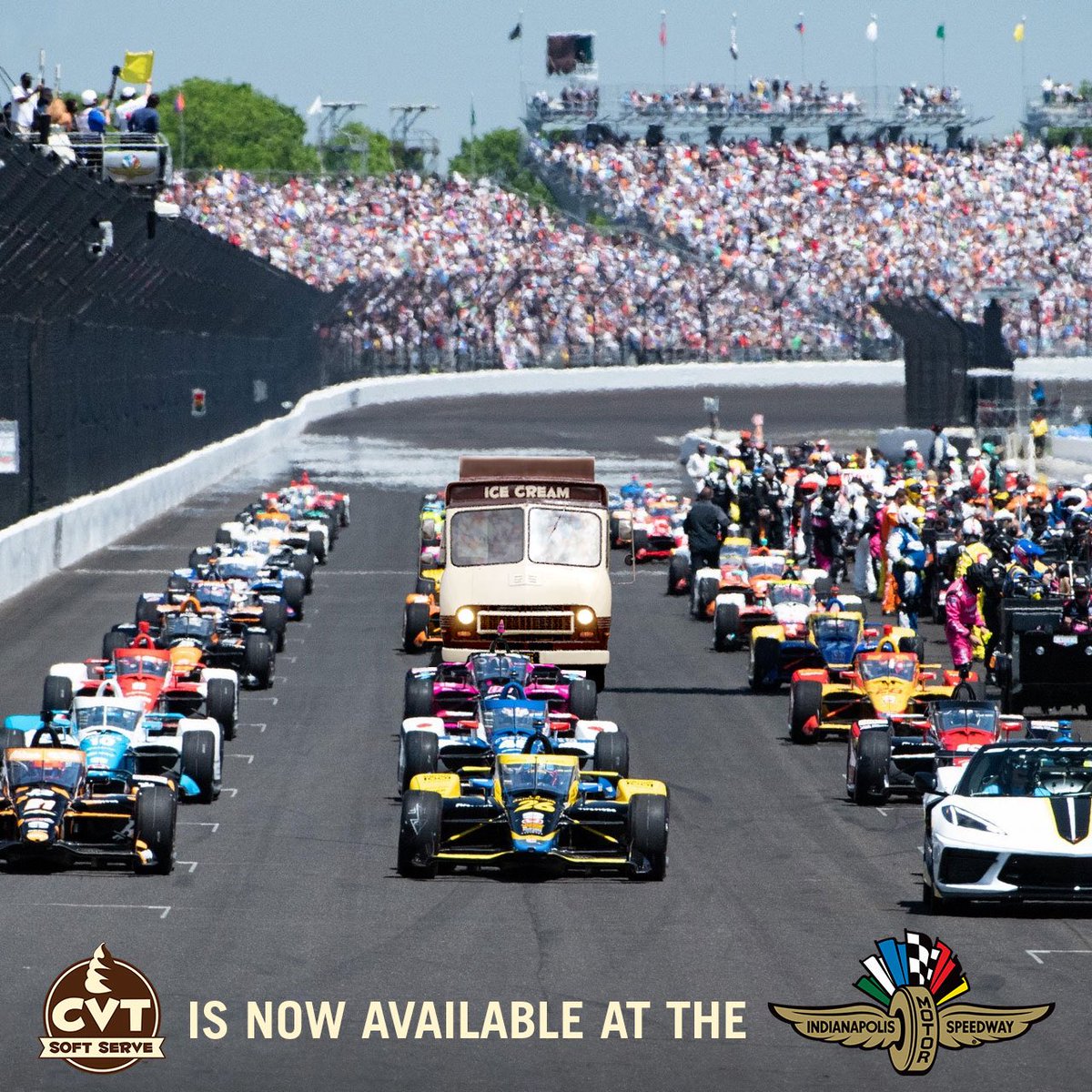 CVT Soft Serve (@cvtsoftserve) on Twitter photo Here's a #TBT from last year when some lovely folks snuck CVT into the <a href="/IMS/">Indianapolis Motor Speedway</a> ...what a difference a year makes!?! See you Sunday 😊 Here's a #TBT from last year when some lovely folks snuck CVT into the <a href="/IMS/">Indianapolis Motor Speedway</a> ...what a difference a year makes!?! See you Sunday 😊