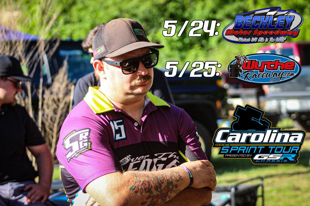 Bummed it's raceday eve eve &amp; not raceday eve. 😕

Don't miss the Carolina Sprints roar through Beckley, West Virginia &amp; Rural Retreat, Virginia, this Saturday &amp; Sunday for a Memorial Day weekend double-header! 🇺🇲