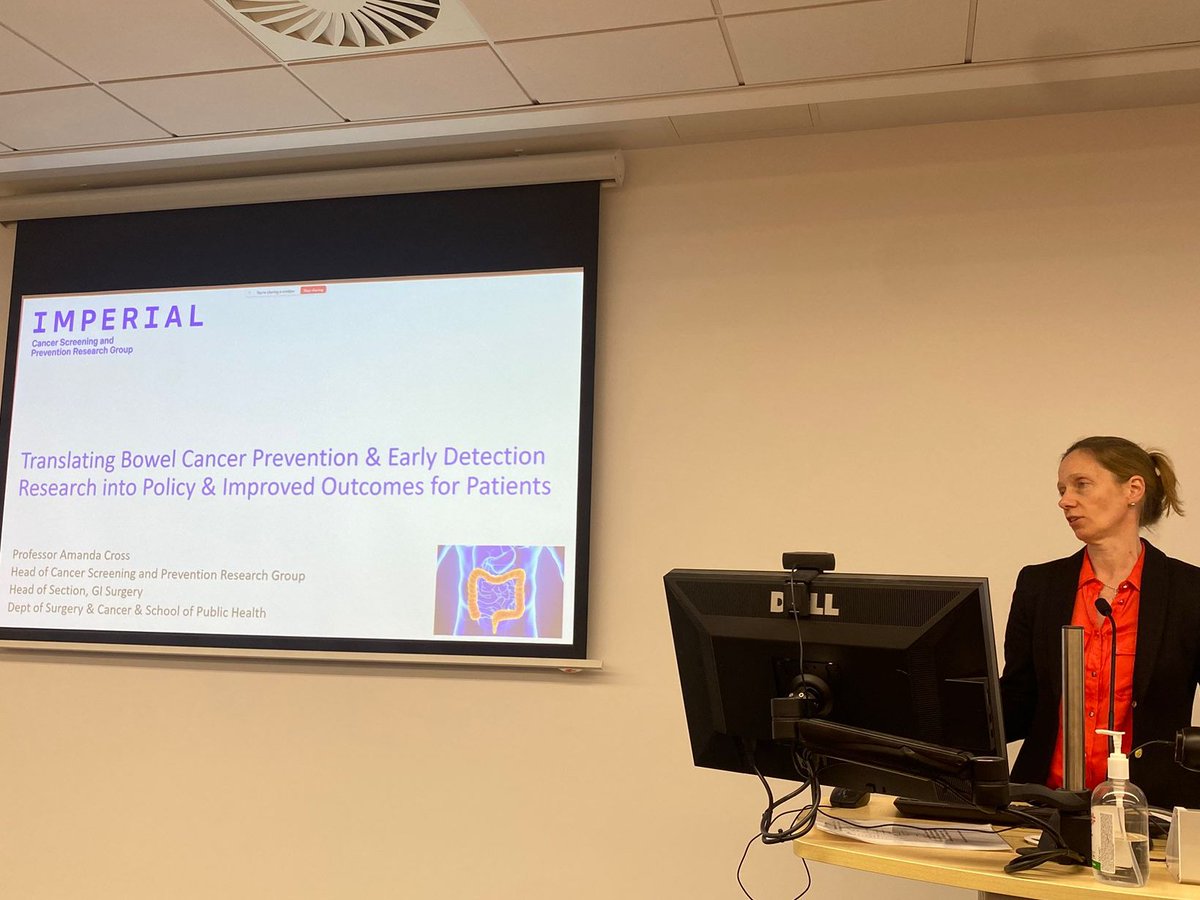 Cancer Screening & Prevention Research Group (@csprg_imperial) on Twitter photo Thanks <a href="/QUBelfast/">Queen's University Belfast 🎓</a> <a href="/HelenColemanQUB/">Prof Helen Coleman</a> for inviting <a href="/DrAmandaJCross/">Amanda J Cross</a> to give the Charlotte Jackson Gift Lecture today. A great opportunity to share our <a href="/CR_UK/">Cancer Research UK</a> funded work on the early detection of #BowelCancer & how our findings are influencing policy and patient care #CancerResearch Thanks <a href="/QUBelfast/">Queen's University Belfast 🎓</a> <a href="/HelenColemanQUB/">Prof Helen Coleman</a> for inviting <a href="/DrAmandaJCross/">Amanda J Cross</a> to give the Charlotte Jackson Gift Lecture today. A great opportunity to share our <a href="/CR_UK/">Cancer Research UK</a> funded work on the early detection of #BowelCancer & how our findings are influencing policy and patient care #CancerResearch