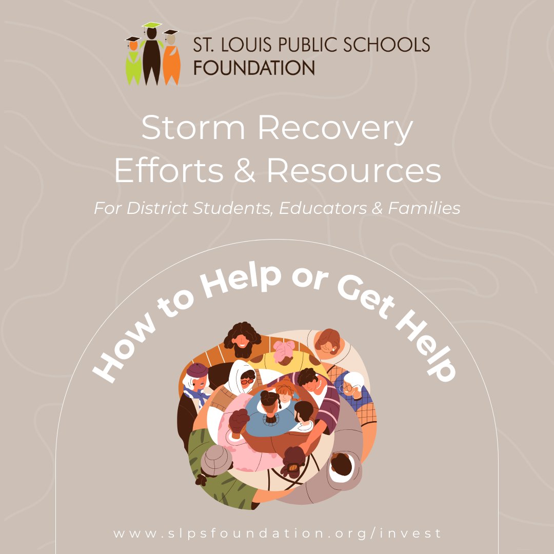 StlEdFund's tweet image. 100% of gifts will go toward supporting the health, wellness, and recovery of SLPS students, educators, and families.

Donate to relief efforts at: tinyurl.com/4tbeykp8.