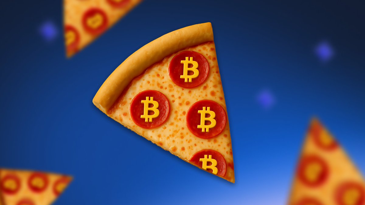 🤑 Billion-dollar bytes. On this day in 2010, Laszlo Hanyecz paid 10,000 $ BTC for two pizzas, marking the first recorded commercial transaction of  Bitcoin. Today, those coins are worth over a billion