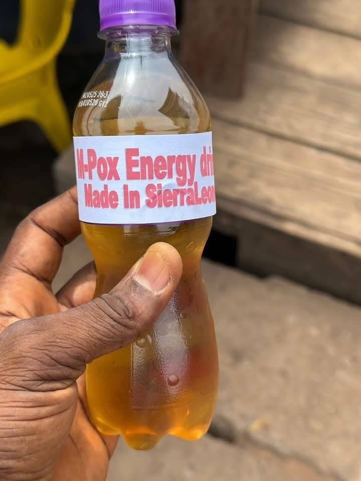 For sleep wit u kompin ihn man de gee u Mpox!
For sleep wit oda ppl den woman den day gee Mpox! For kiss or suck tongue wit oda people den wef dem day gee #Mpox! Yes, ei real! Be safe! 

Na de medicine dis for #Mpox incase u need am 😝🫣 lef for sweet u sef pa helaki! #Salonex