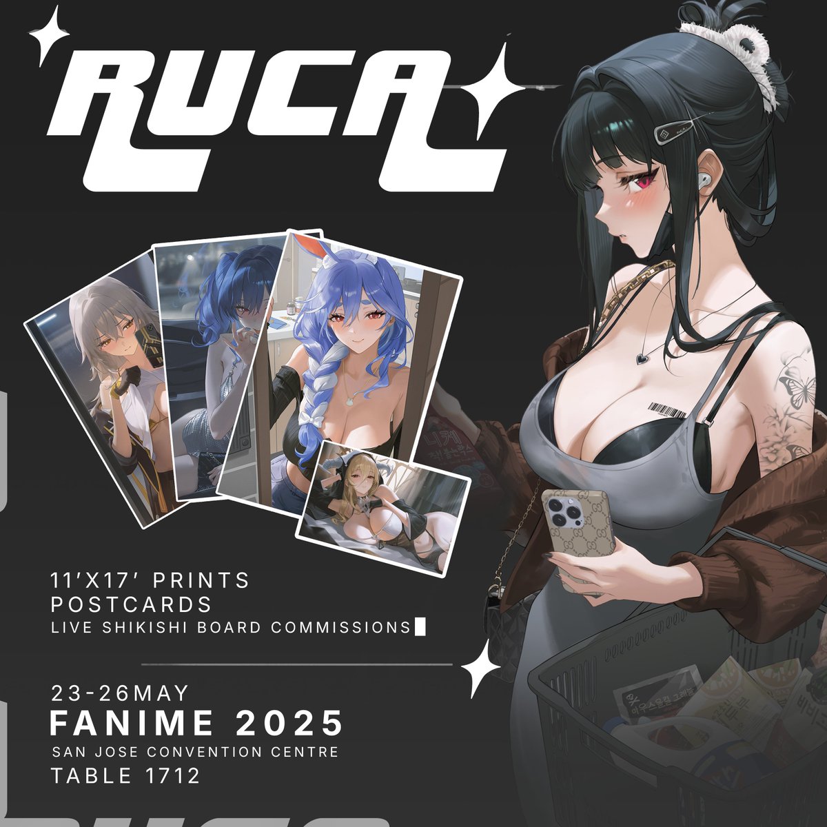 I'm tabling for the first time at Fanimecon in San Jose this weekend, feel free to say hi 🫣