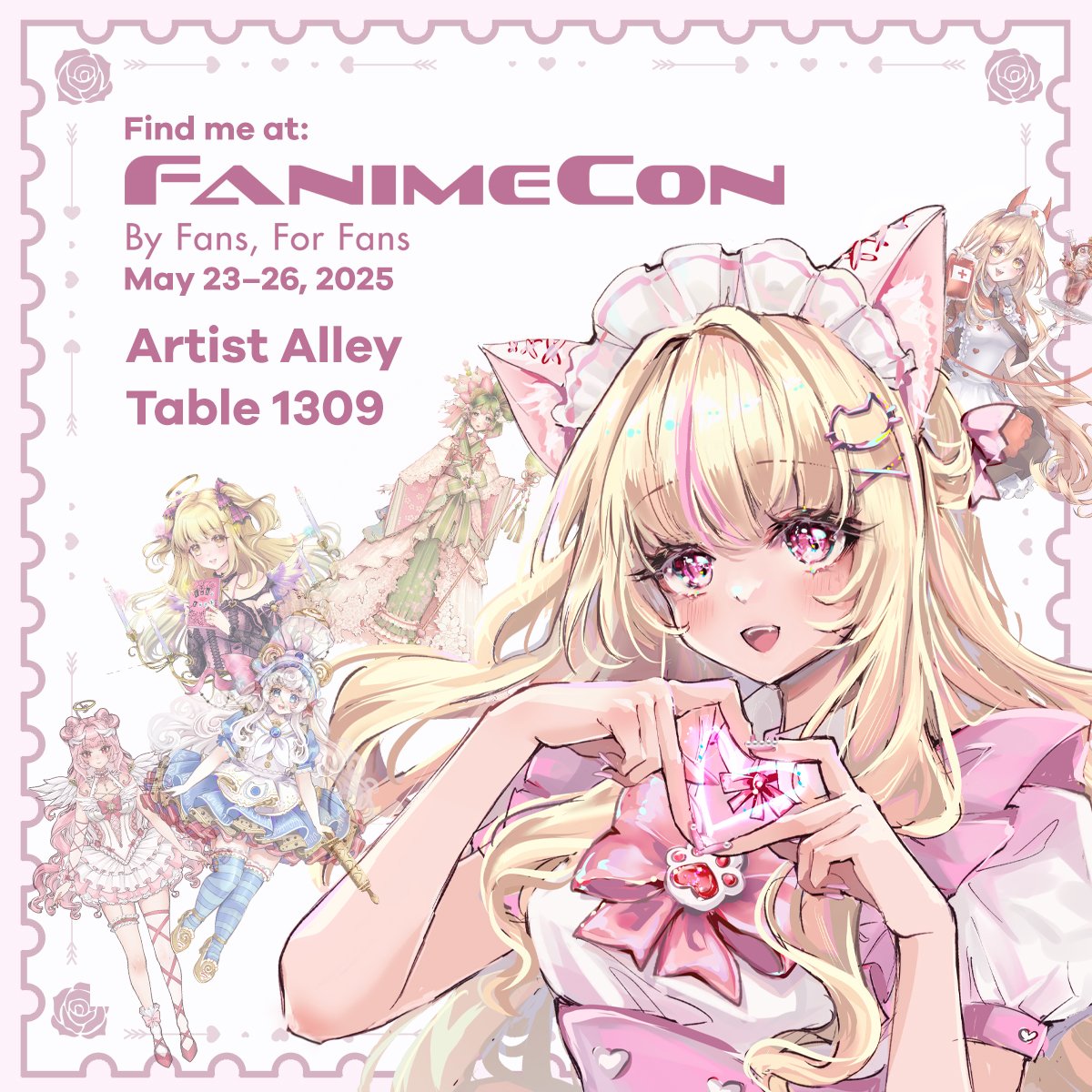 3lieMarie's tweet photo. I will be at #FanimeCon ! Artist Alley table 1309 💗 https://t.co/7pZl1zgYk9