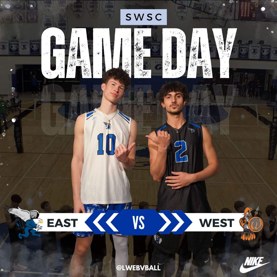 LWE Boys Volleyball (@lwebvball) on Twitter photo 🚨GAME DAY🚨
Last regular season game. EAST vs West‼️
5:30pm at Home
<a href="/LWEastAthletics/">LW East Athletics</a> <a href="/HeraldNewsSport/">JHN Sports - Shaw Local</a> <a href="/SouthtownSports/">SouthtownSports</a> <a href="/illprepvb/">Illprepvb.com</a> 🚨GAME DAY🚨
Last regular season game. EAST vs West‼️
5:30pm at Home
<a href="/LWEastAthletics/">LW East Athletics</a> <a href="/HeraldNewsSport/">JHN Sports - Shaw Local</a> <a href="/SouthtownSports/">SouthtownSports</a> <a href="/illprepvb/">Illprepvb.com</a>
