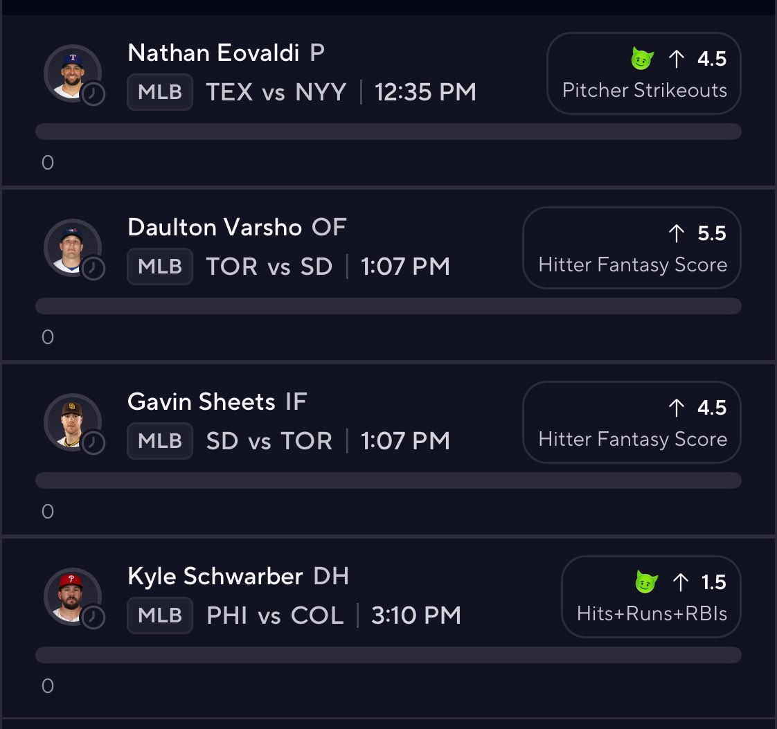 ✅Thursday’s early Slate✅

Feeling really good about this one! 

$15 to a random follower who likes and RT this when we sweep!

prizepicks.onelink.me/gCQS/shareEntr…

#PrizePicks #prizepicksmlb #prizepickslocks #PrixePickstoday #MLB
#thursdayvibes